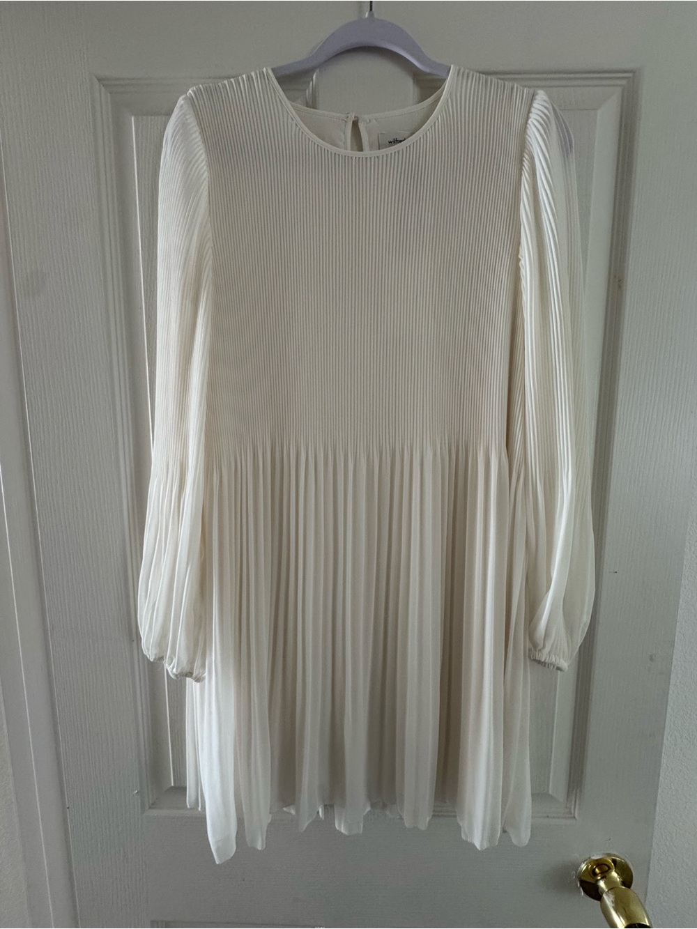 Aritzia Wilfred Elba Pleated Mini Dress | Size M